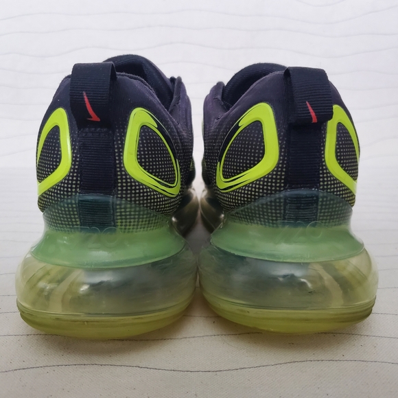 Nike Youth Air Max 720 Retro Future Size 7Y Black Volt Crimson Shoes AQ3196-005 - Picture 7 of 16